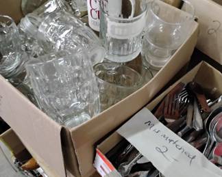 Silverware glassware