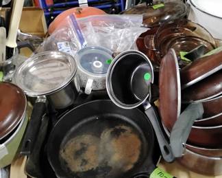 Pots and Cast iron pans