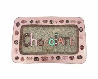 Lori Siebert for Silvestri Glass Fusion Chocolate Platter