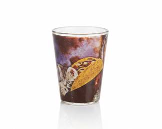 Cat with Taco Shot Glass