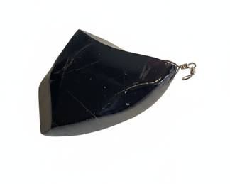Polished Obsidian Freeform Pendant