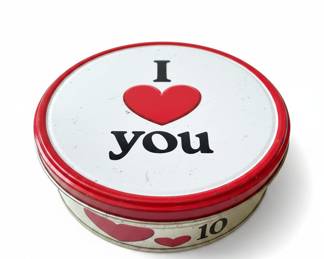 I Love You Heart Tin ~ Set of 5