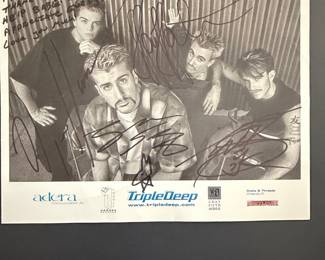 Triple Deep Band Autographed Photo