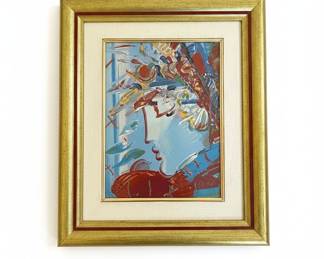 Peter Max "Blushing Beauty" Lithograph