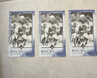 Dan Boyle Autographed Hockey Card Lot