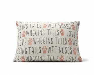 Wagging Tails & Wet Noses Pillow - Little Birdie