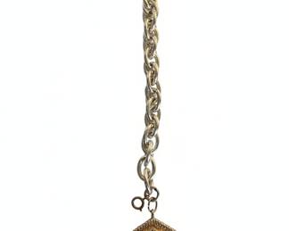 Vintage Cuckoo Clock Charm Bracelet Watch - Silver-Tone