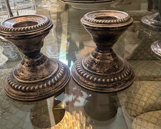 La Pierre Sterling Silver Weighted Candlesticks