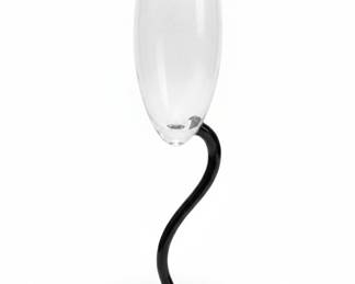 Annual 2000 Commemorative Wine Glass with Twisted Black Stem