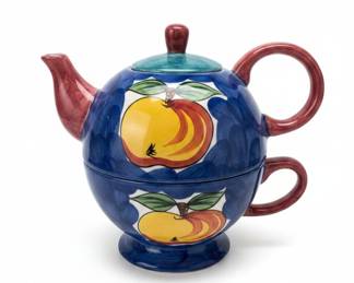 BELLA CASA Ceramic Fruit Tea for One Set