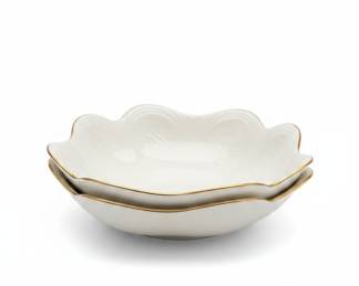 Lenox Unidentified Pattern Serving Bowl Set of 2