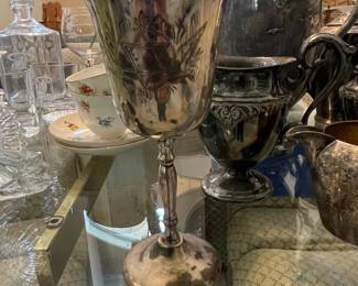 Silver-Plated Goblet with Star of David Motif
