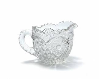 American Brilliant Period Cut Glass Creamer