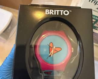Britto Butterfly Heart Watch