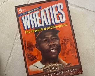 Wheaties Cereal Box - Hank Aaron "All-Time Home Run Champion 755" (2002)