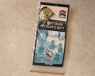 Luis Castillo Florida Marlins 2000 Give Away Pin