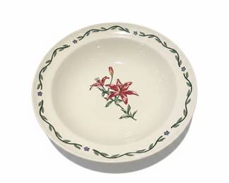 International Tableworks "Territory Blossoms" Serving Bowl
