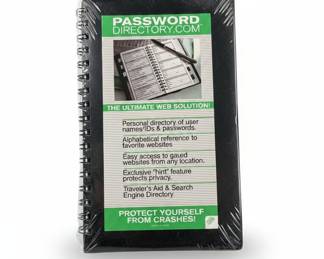 Password Directory.com Personal Password & Website Organizer