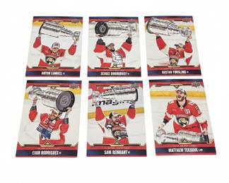 Florida Panthers 2023 Stanley Cup Final Hockey Cards - Set of 6