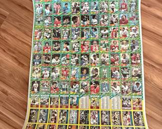 1989 Score Football Uncut Sheet ~ Set of 2