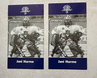 Jani Hurme Florida Panthers Autographed Goalie Card