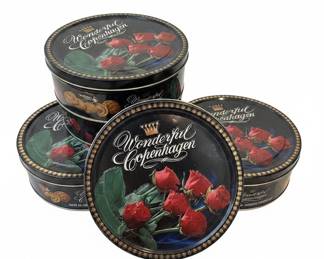 Wonderful Copenhagen Butter Cookies Tin Set