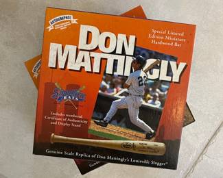 Don Mattingly Special Limited Edition Miniature Hardwood Bat