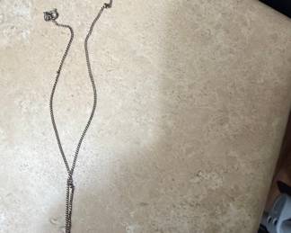 Sterling Silver Lariat Necklace