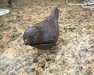 Cast Iron Bird Trinket Box / Paperweight