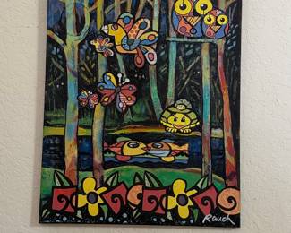 Rauch "Forest Friends" Acrylic Painting