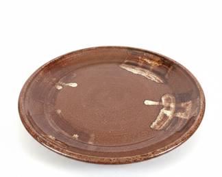 Stoneware Plate with Maker's Mark