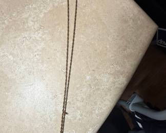 Vintage Gold Filled Rope Chain Necklace