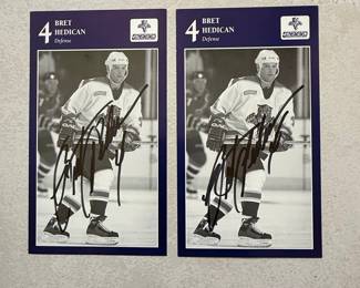 Bret Hedican Autographed Hockey Card