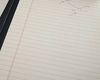Don Makowski Autographed Notebook Page