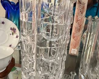 Orrefors 'Thousand Windows' Crystal Vase