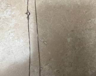 Sterling Silver Box Chain Necklace