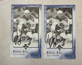 Dan Boyle Florida Panthers Autographed Hockey Card