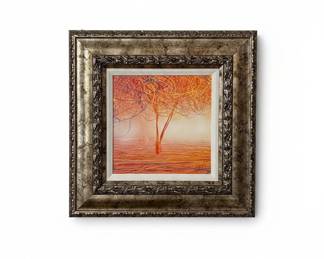 Michael Romero "Orange and Yellow Trees" Painting