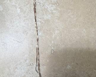 Two-Tone Figaro Chain Necklace