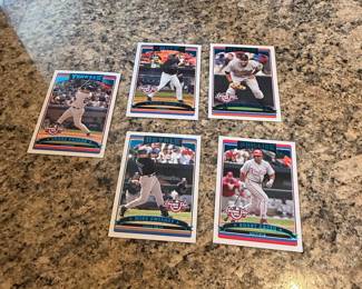 2006 Topps Opening Day Baseball Cards Lot (Jorge Posada, Cliff Floyd, Lance Berkman, Mike Sweeney, Bobby Abreu)