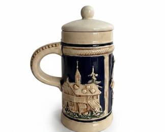 German Beer Stein Mug with Lid