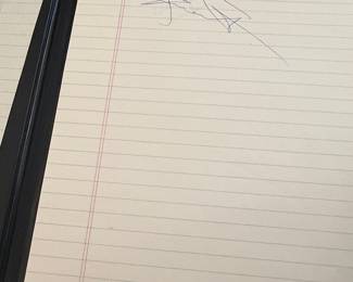 Autographed Notebook Page by Nick Dounoconti