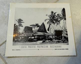 South Pacific Polynesian Restaurant Postcard and Photograph