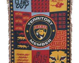 Florida Panthers "Territory Member" Woven Throw Blanket