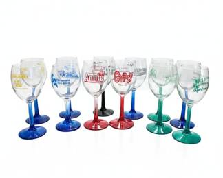 Musical Theatre Themed Wine Glasses ~ Set of 12