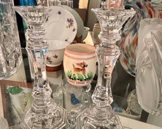 Wedgwood Crystal Candlesticks