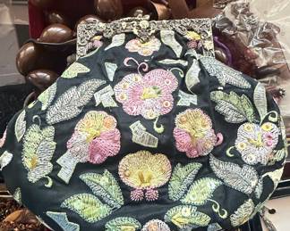 Attributed to Santiago Diáz Embroidered Evening Clutch