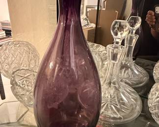 Glass Accents GF6 Amethyst Bud Vase