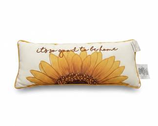 Decorative Lumbar Pillow with Sunflower and "it's so good to be home" Text - Hobby Lobby