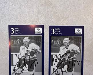 Paul Laus Autographed Hockey Card (2000)
